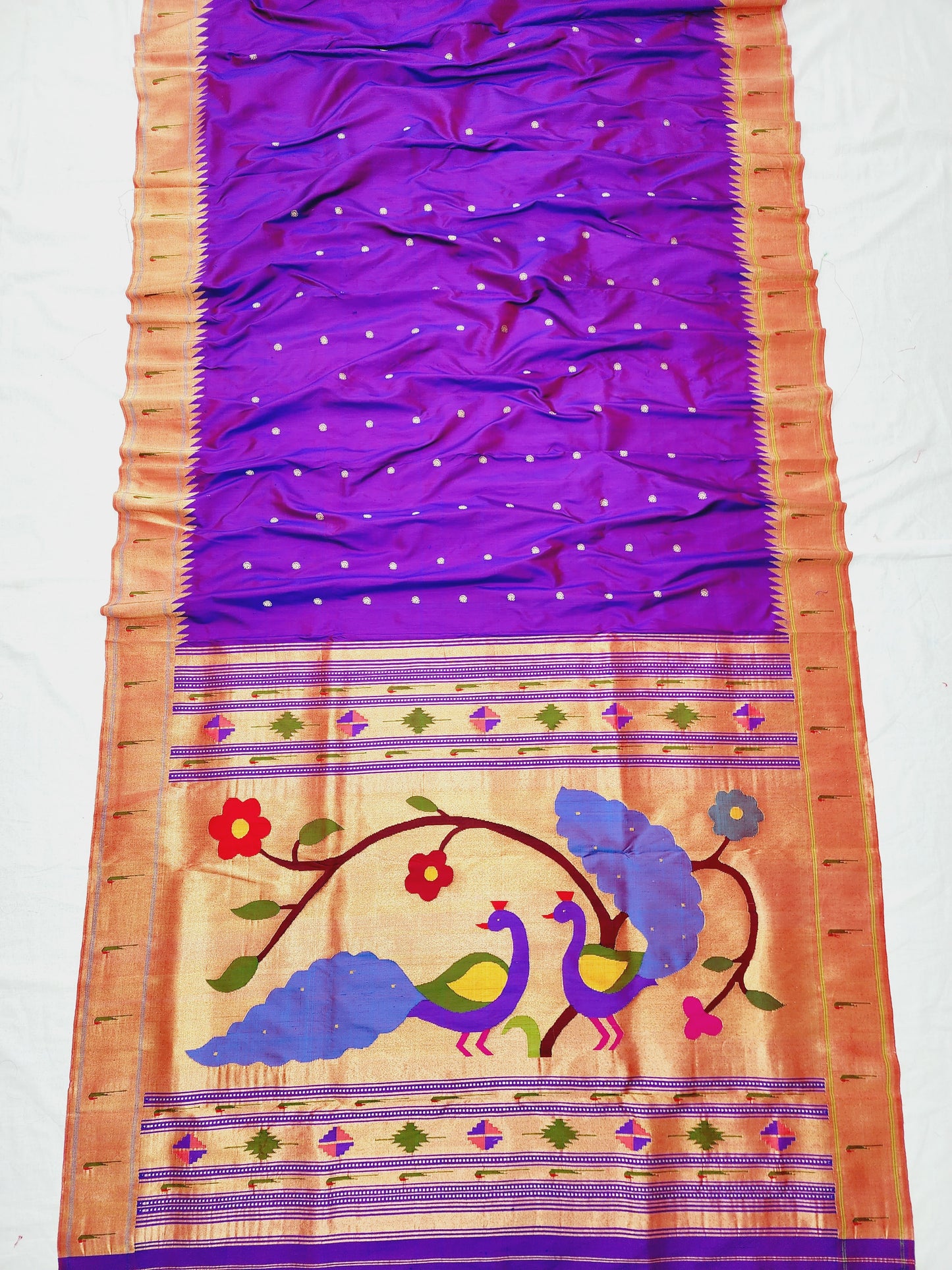 Single Muniya Brocade Paithani