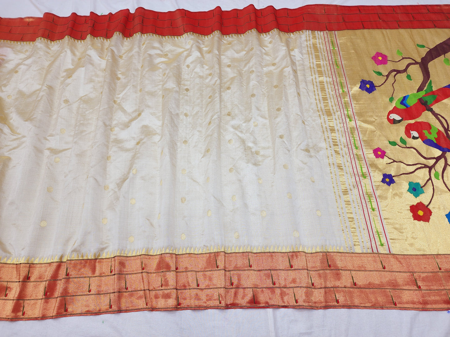 Triple Muniya Brocade Paithani