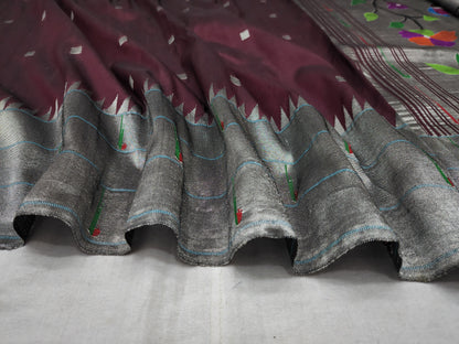 Triple Muniya Brocade Paithani