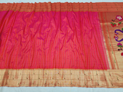 Triple Muniya Brocade Paithani