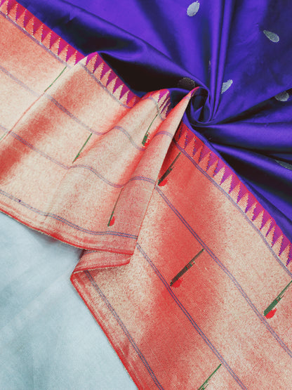 Triple Muniya Brocade Paithani
