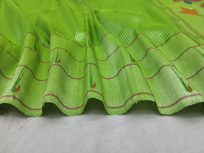 Triple Muniya Brocade Paithani