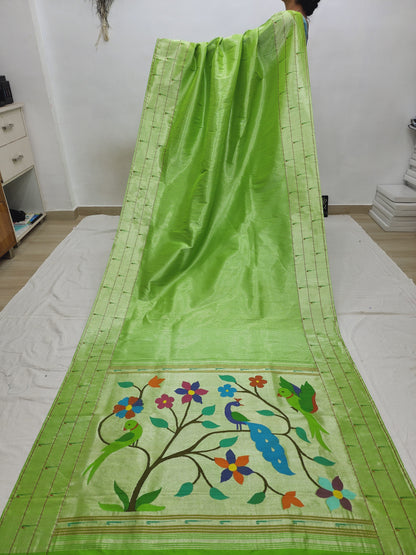 Triple Muniya Brocade Paithani