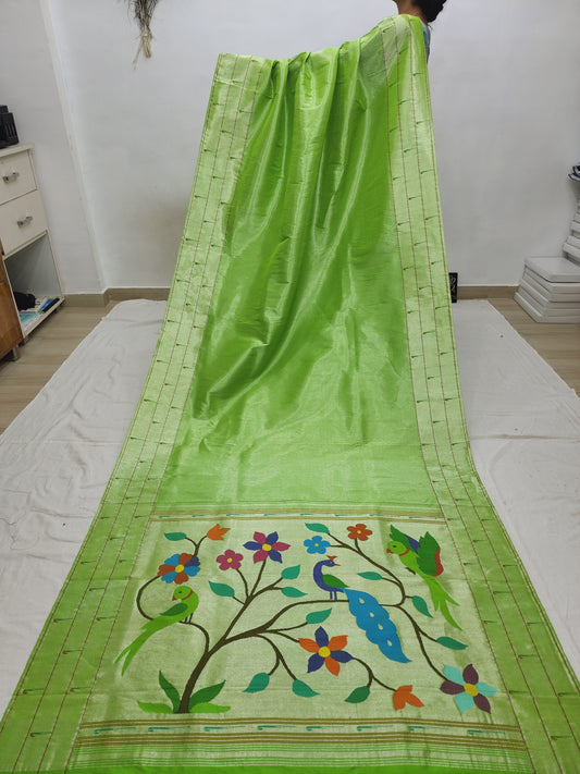 Triple Muniya Brocade Paithani