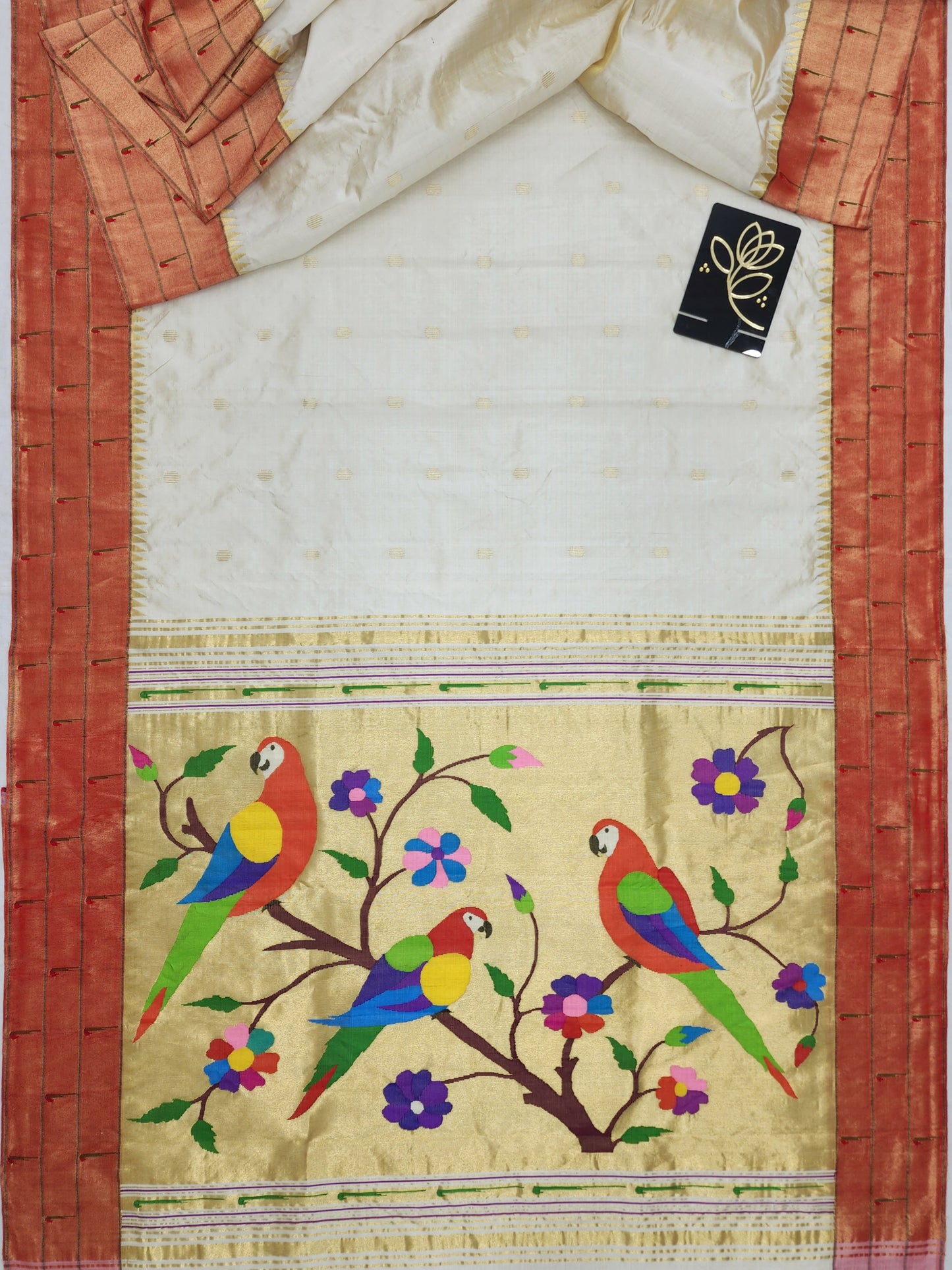 Triple Muniya Brocade Paithani