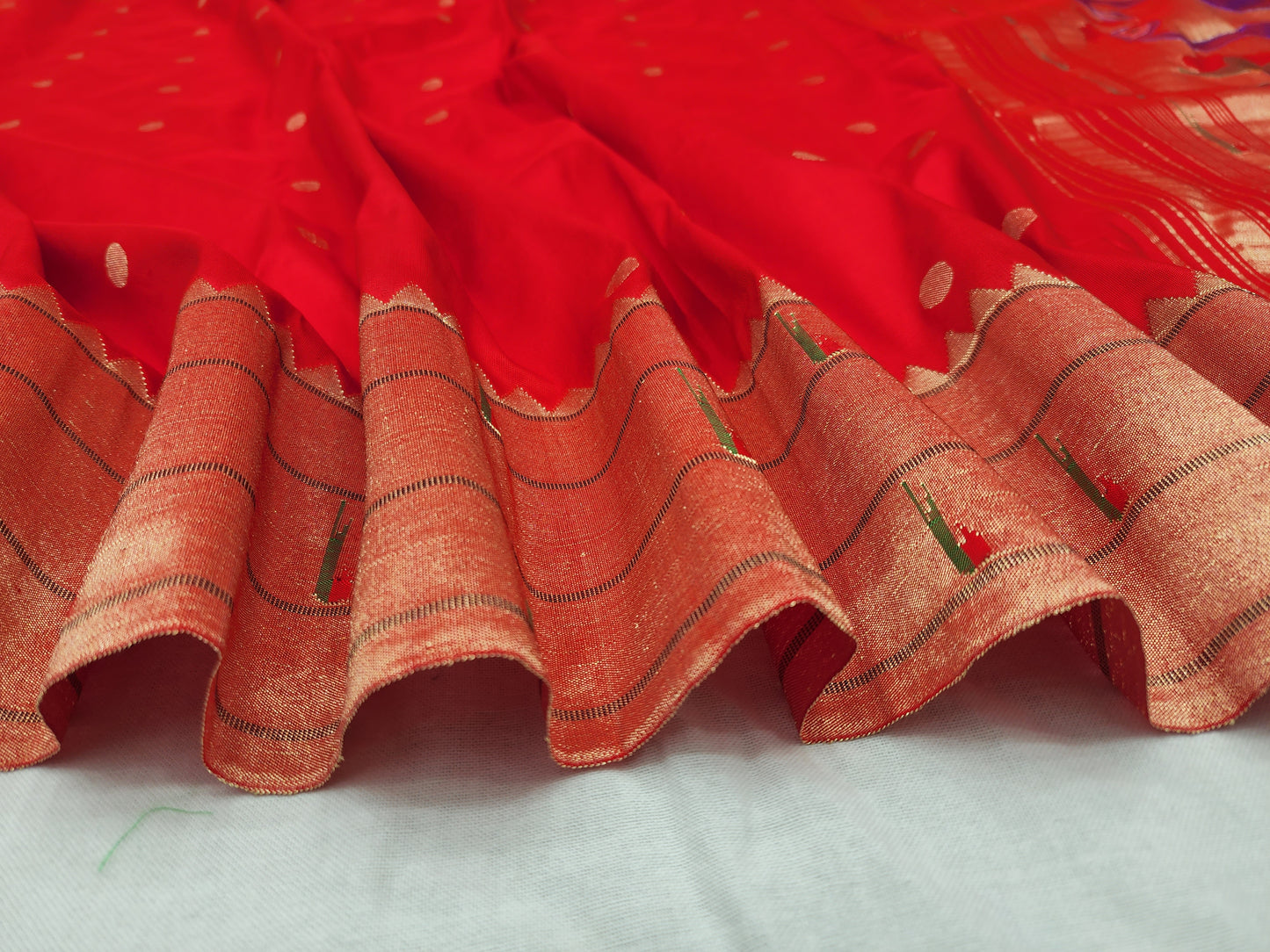 Triple Muniya Brocade Paithani