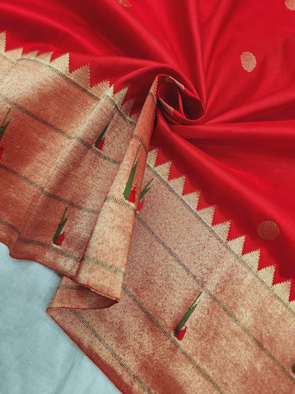 Triple Muniya Brocade Paithani