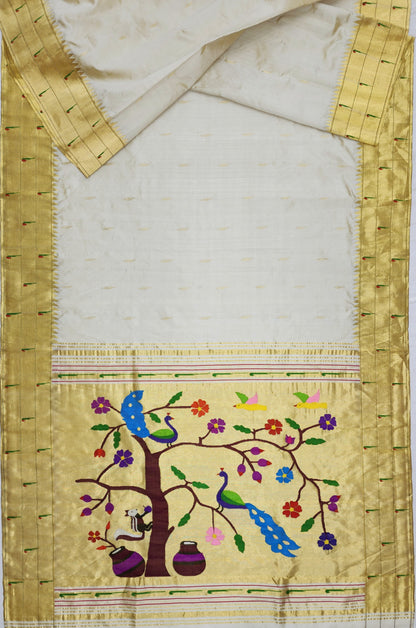 Triple Muniya Brocade Paithani