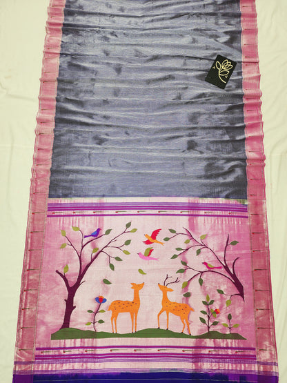 Single Muniya Brocade Paithani