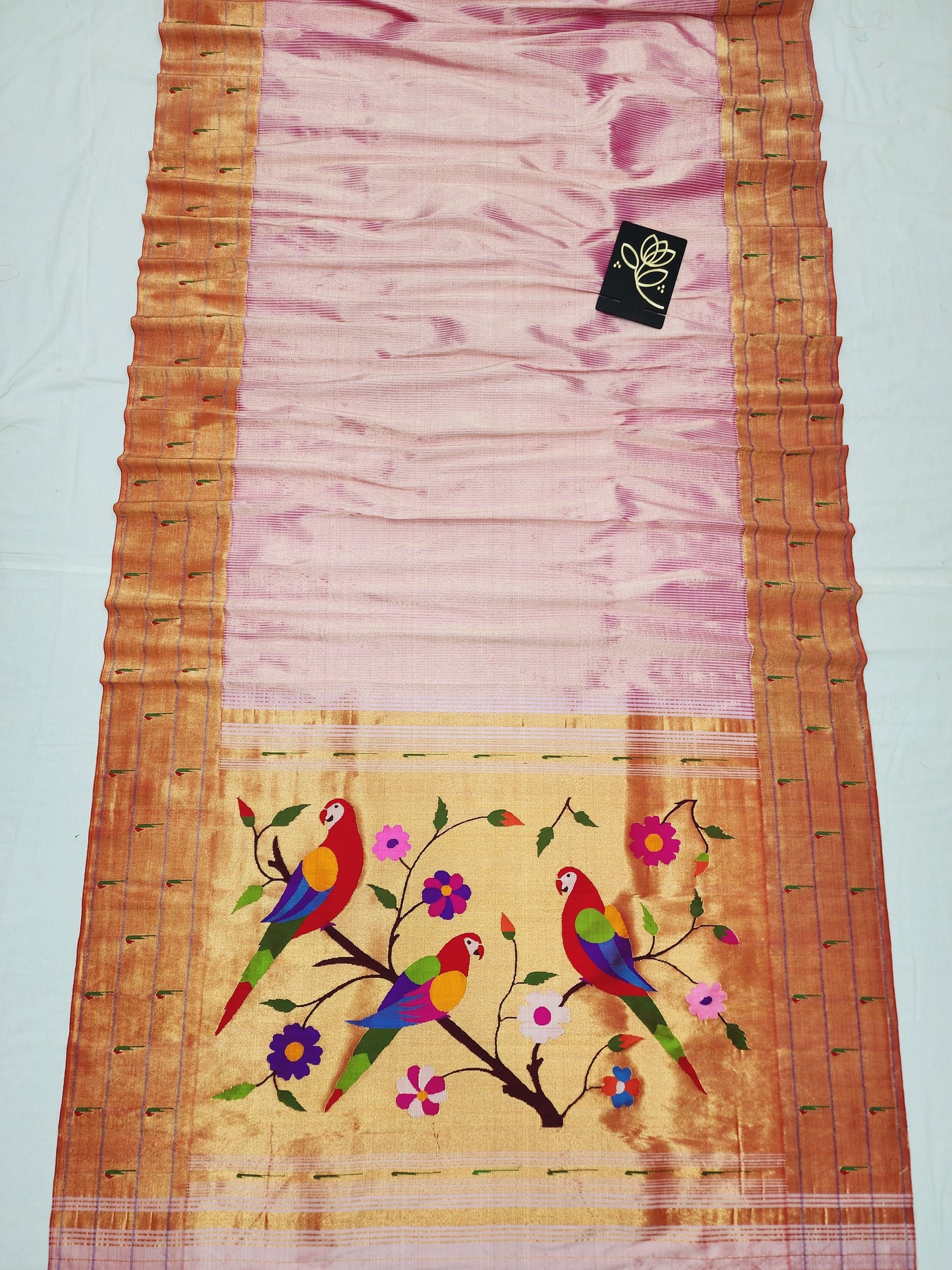 Triple Muniya Brocade Paithani