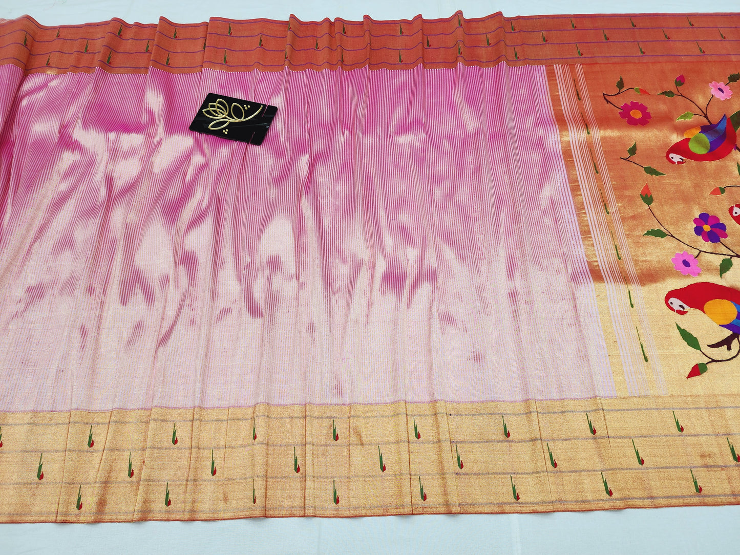 Triple Muniya Brocade Paithani