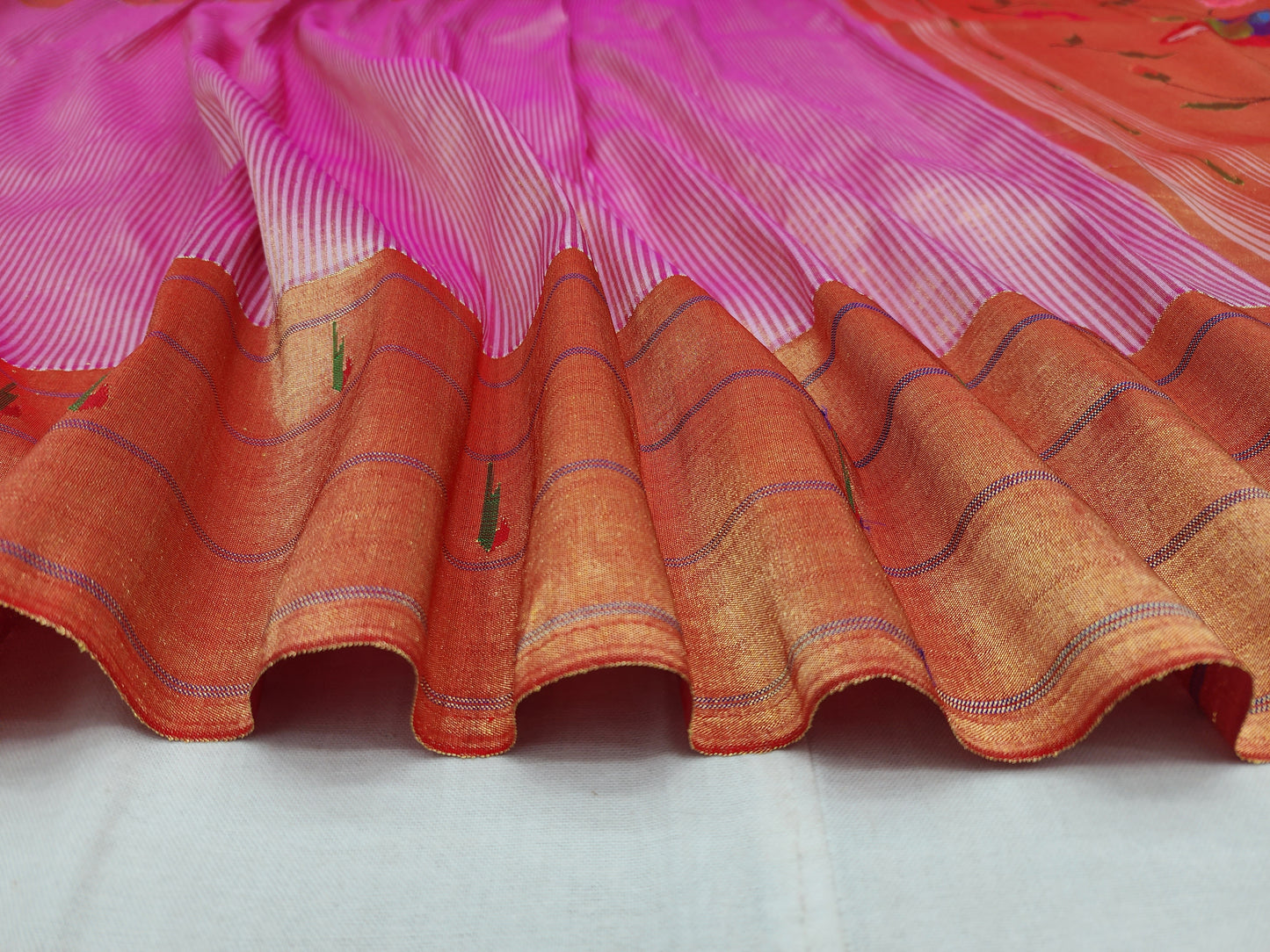 Triple Muniya Brocade Paithani