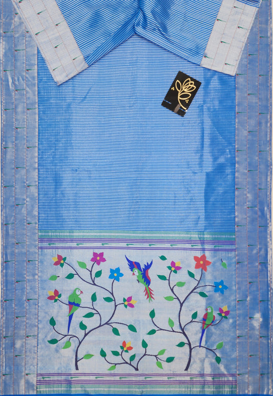 Triple Muniya Brocade Paithani