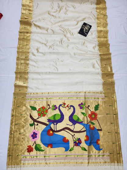 Triple Muniya Brocade Paithani