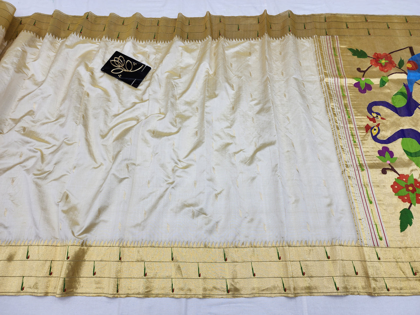 Triple Muniya Brocade Paithani