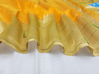 Triple Muniya Brocade Paithani