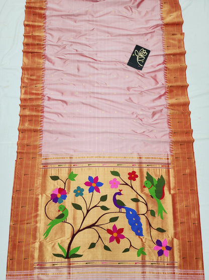 Triple Muniya Brocade Paithani