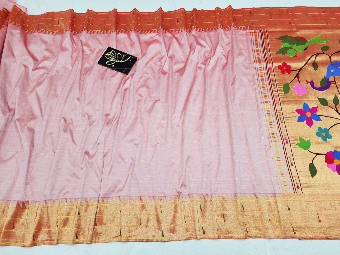 Triple Muniya Brocade Paithani