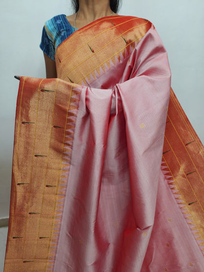 Triple Muniya Brocade Paithani