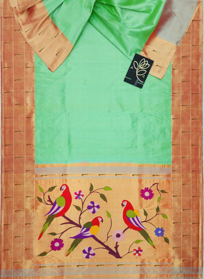 Triple Muniya Brocade Paithani