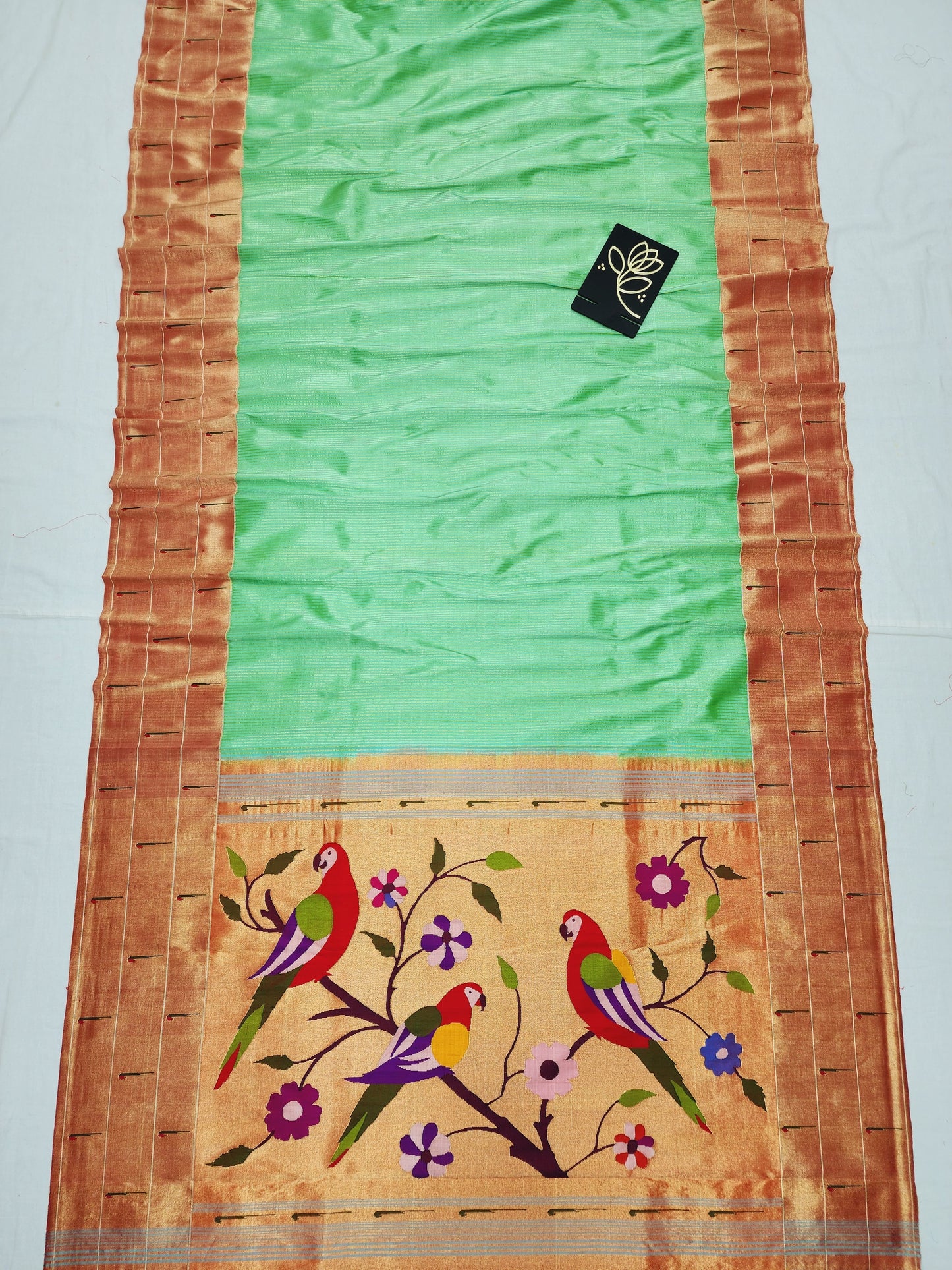 Triple Muniya Brocade Paithani