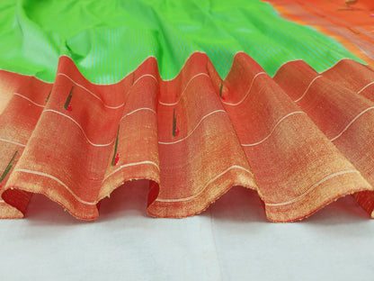 Triple Muniya Brocade Paithani