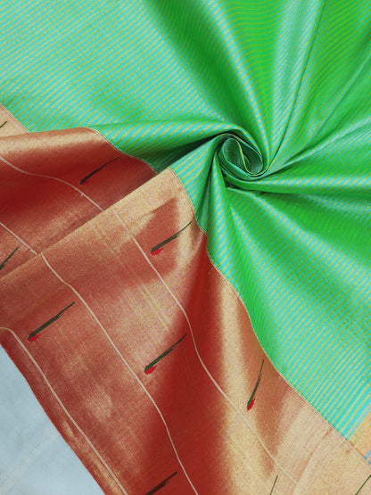Triple Muniya Brocade Paithani