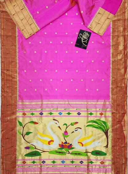Triple Muniya Brocade Paithani