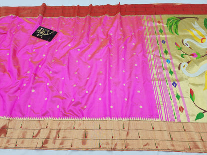 Triple Muniya Brocade Paithani