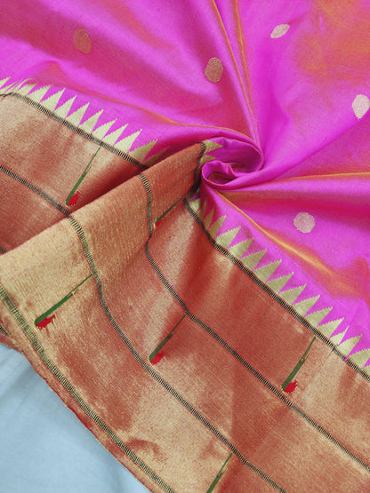 Triple Muniya Brocade Paithani