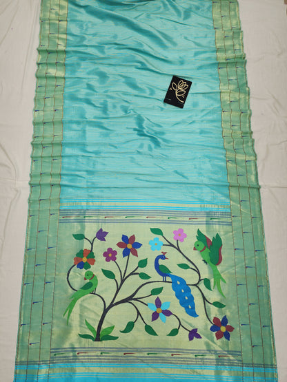 Triple Muniya Brocade Paithani