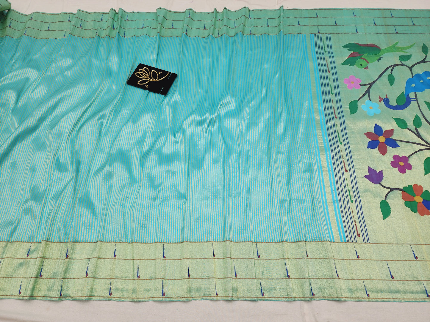 Triple Muniya Brocade Paithani
