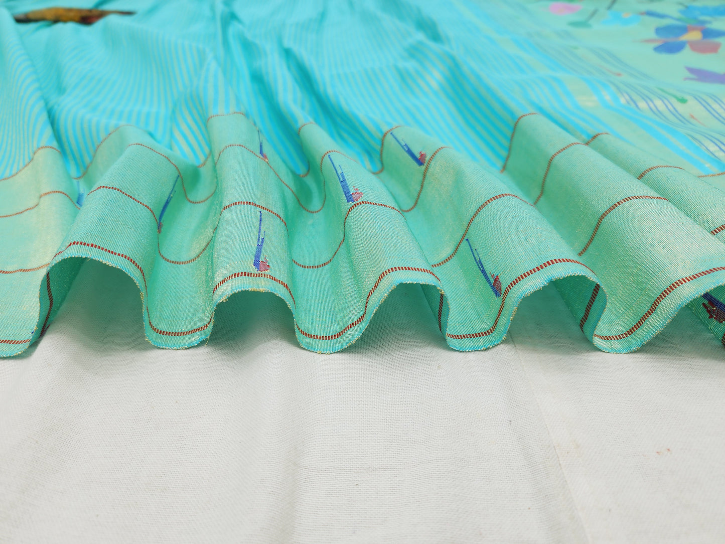 Triple Muniya Brocade Paithani
