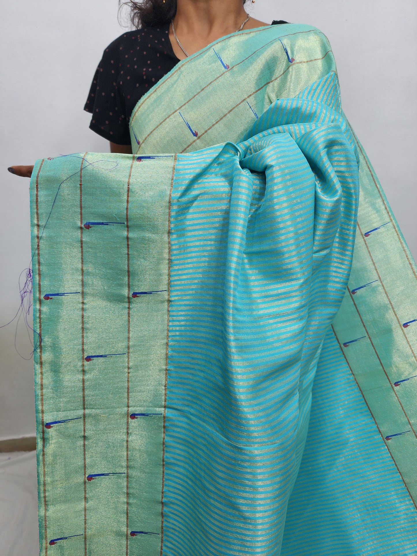 Triple Muniya Brocade Paithani