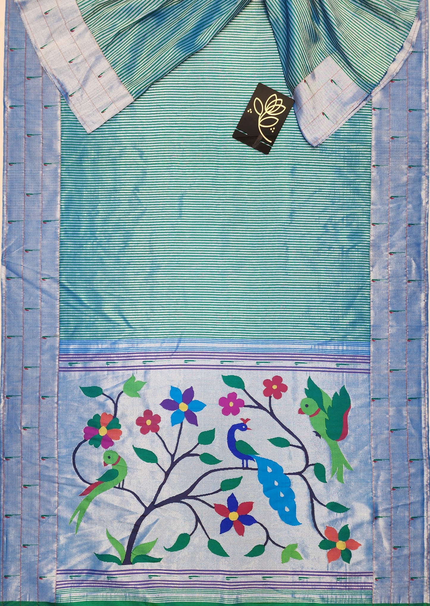 Triple Muniya Brocade Paithani