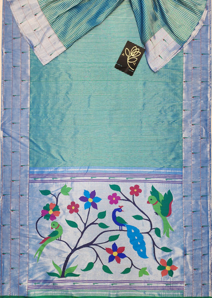Triple Muniya Brocade Paithani