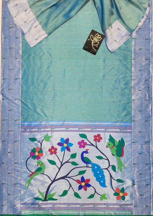 Triple Muniya Brocade Paithani