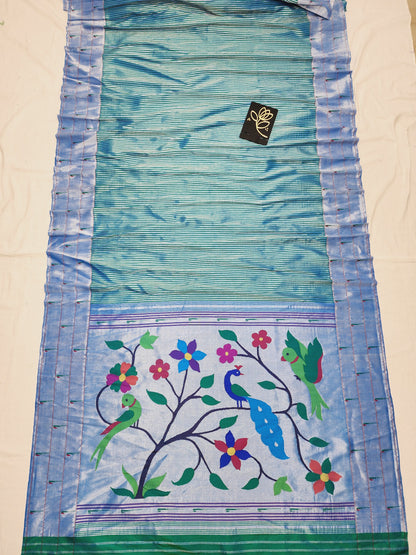 Triple Muniya Brocade Paithani