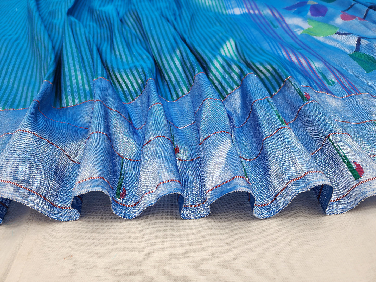 Triple Muniya Brocade Paithani