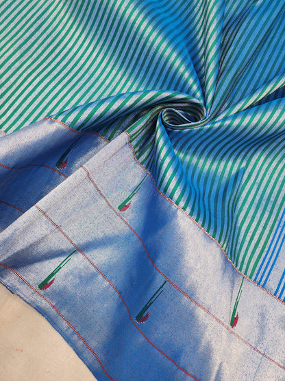 Triple Muniya Brocade Paithani