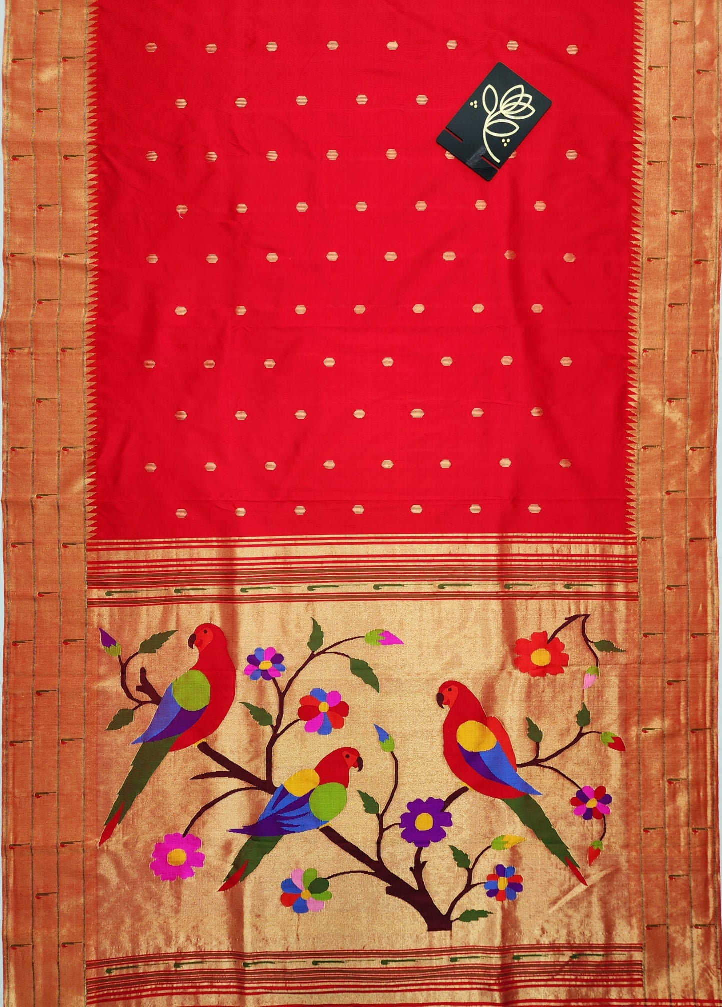 Triple Muniya Brocade Paithani