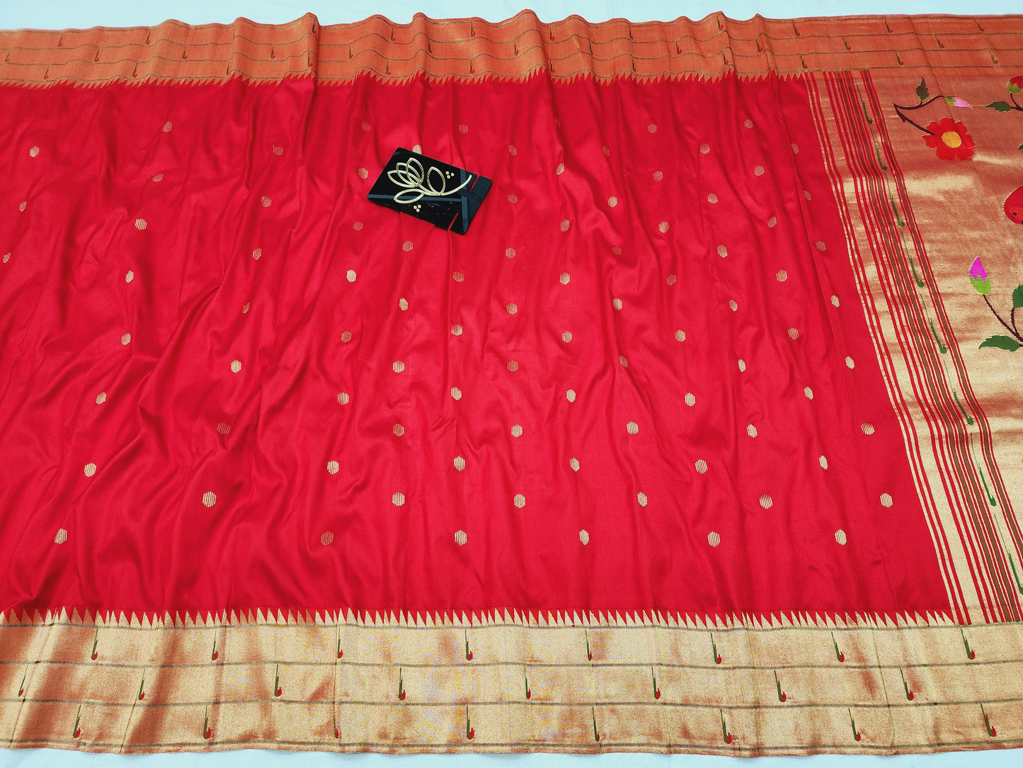 Triple Muniya Brocade Paithani