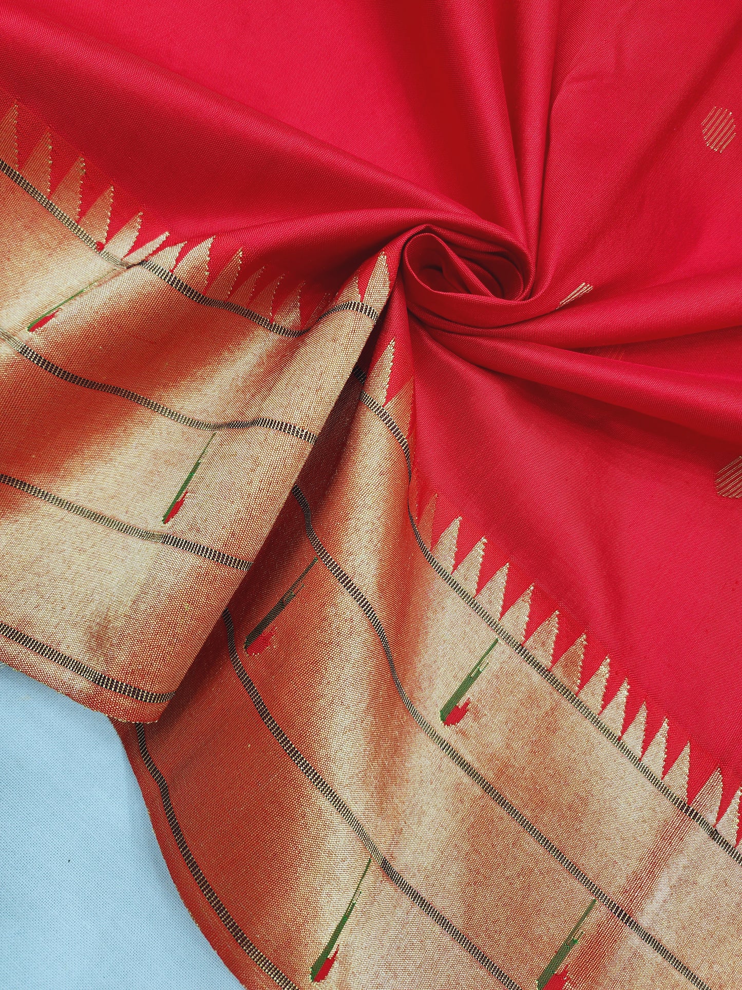 Triple Muniya Brocade Paithani