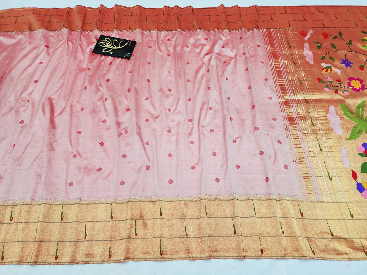 Triple Muniya Brocade Paithani