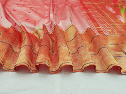 Triple Muniya Brocade Paithani