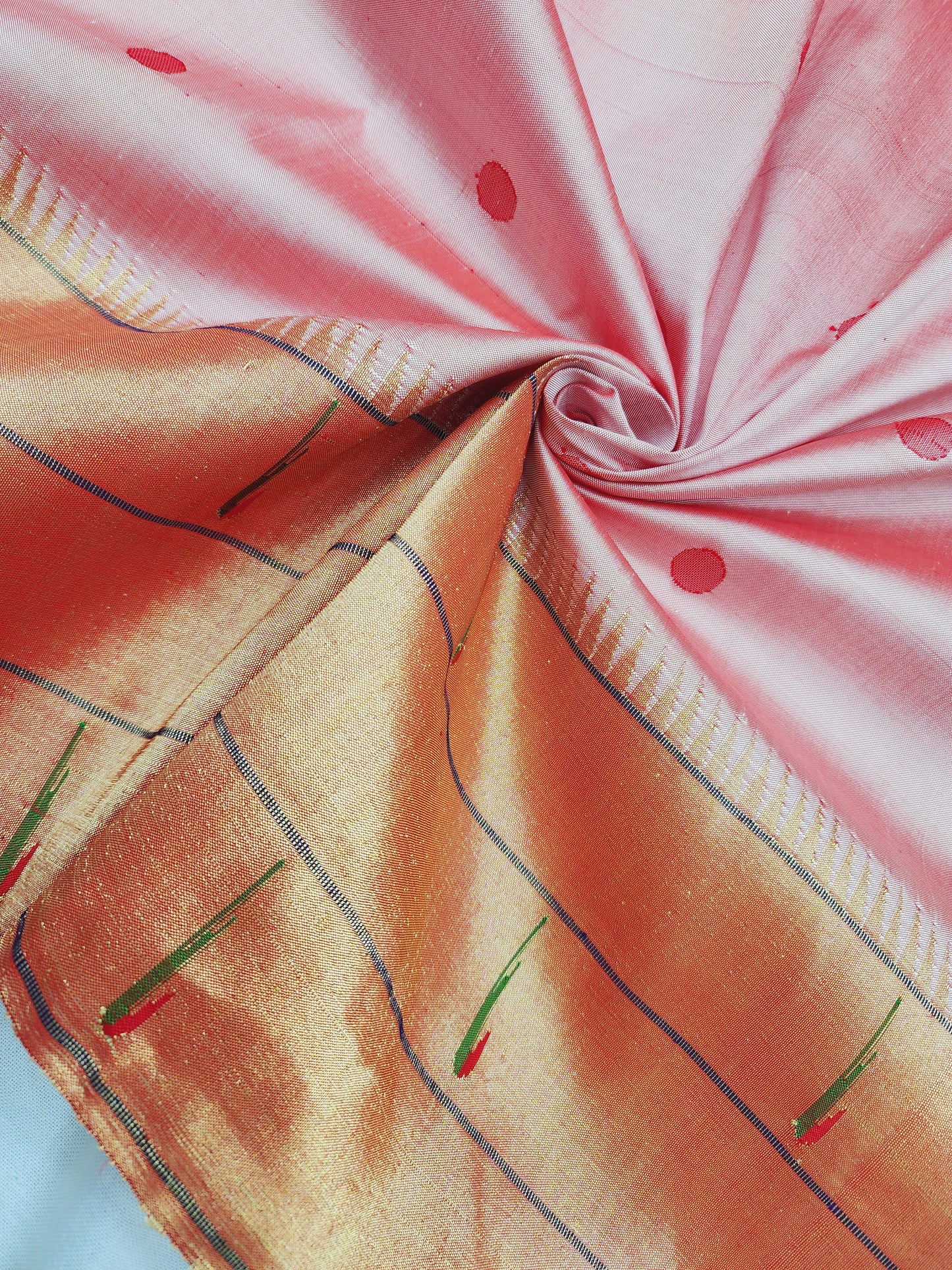 Triple Muniya Brocade Paithani