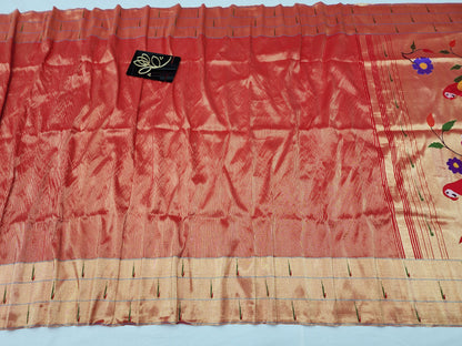 Triple Muniya Brocade Paithani
