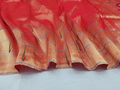 Triple Muniya Brocade Paithani