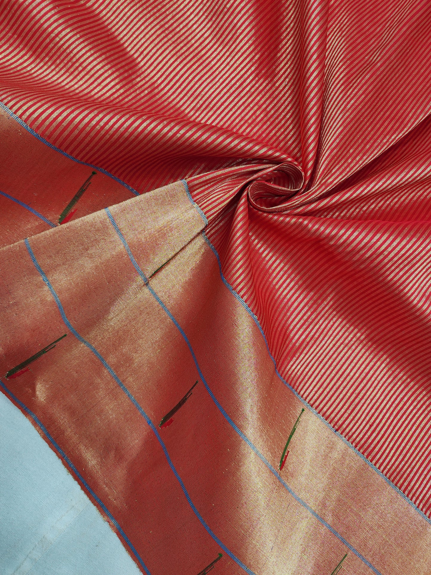 Triple Muniya Brocade Paithani