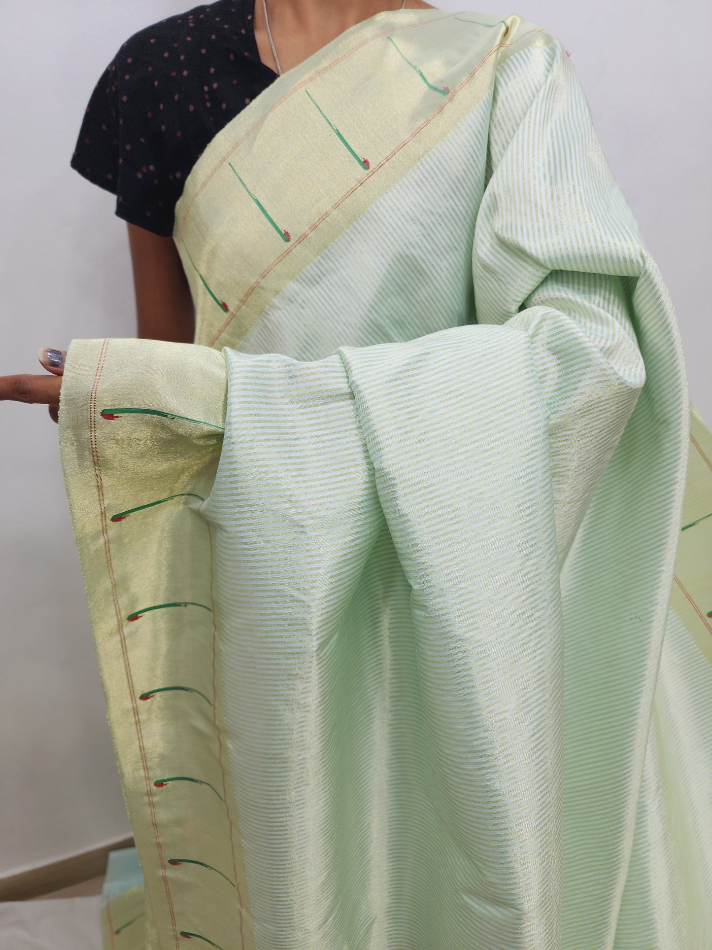 Single Muniya Brocade Paithani